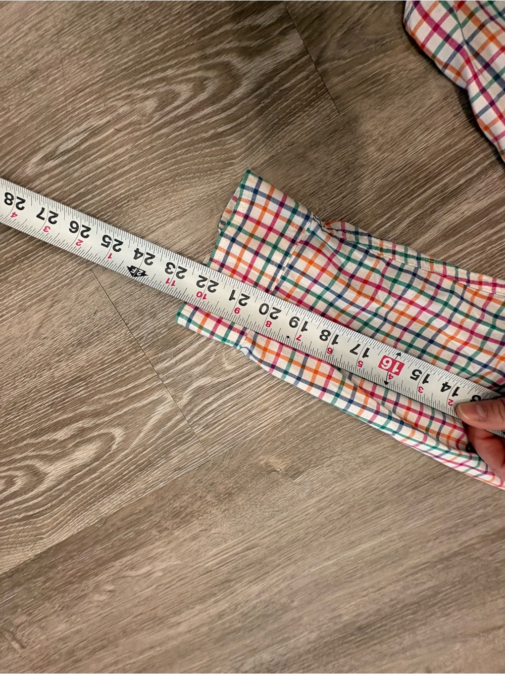Talbots CottonMulti-Color Plaid Button-Up Shirt XL petite - Picture 7 of 8
